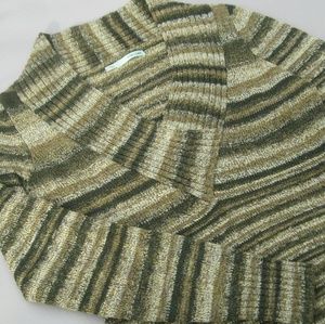 Maurice's striped green tunic sweater